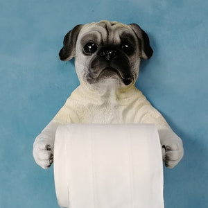 Chocolate and Fawn Pug Love Toilet Roll Holders-Home Decor-Bathroom Decor, Dogs, Home Decor, Pug-7