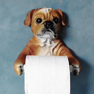 Chocolate and Fawn Pug Love Toilet Roll Holders-Home Decor-Bathroom Decor, Dogs, Home Decor, Pug-8