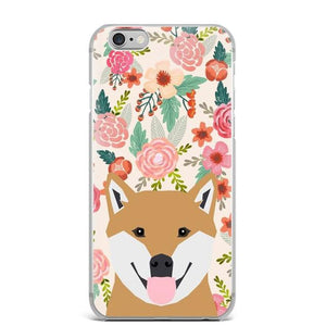 Chocolate Labrador in Bloom iPhone CaseCell Phone AccessoriesShiba InuFor 5 5S SE