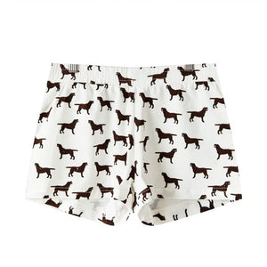 Chocolate Labrador Love Women's Sleeping Shorts-Apparel-Apparel, Chocolate Labrador, Dogs, Labrador, Pajamas-3
