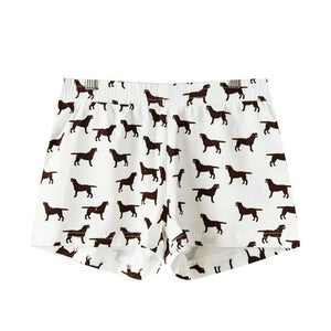 Chocolate Labrador Love Women's Sleeping Shorts-Apparel-Apparel, Chocolate Labrador, Dogs, Labrador, Pajamas-2