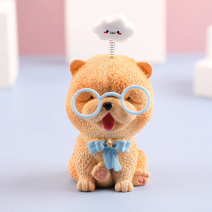 Chow Chow on My Mind Car Bobblehead-Car Accessories-Bobbleheads, Car Accessories, Chow Chow, Dogs-Chow Chow-1