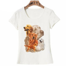Load image into Gallery viewer, Image of a beautiful classic Golden Retriever tshirt