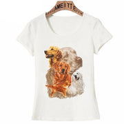 Image of a beautiful classic Golden Retriever tshirt