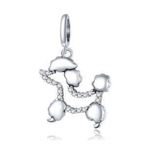 Cloud Poodle Love Silver Pendant-Dog Themed Jewellery-Dogs, Jewellery, Pendant, Poodle-1