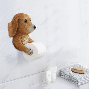 Cocker Spaniel Puppy Love Toilet Roll Holders-Home Decor-Bathroom Decor, Cocker Spaniel, Dogs, Home Decor-Brown-4