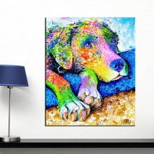 Load image into Gallery viewer, Color Burst Labrador Love Canvas Print Poster-Home Decor-Dogs, Home Decor, Labrador, Poster-8” x 10” inches or 20 x 25 cm-2