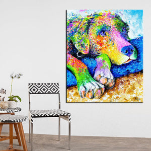 Color Burst Labrador Love Canvas Print Poster-Home Decor-Dogs, Home Decor, Labrador, Poster-4