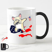 Load image into Gallery viewer, Color Changing Dabbing Pug Coffee MugMugAll American Frenchie11oz