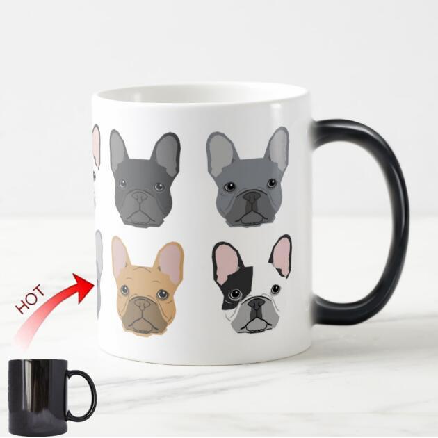 Color Changing French Bulldog Love Coffee MugMugDefault Title