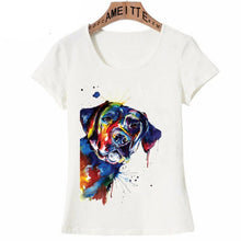 Load image into Gallery viewer, Colourful Black Labrador Love Womens T Shirts-Apparel-Apparel, Black Labrador, Dogs, Labrador, Shirt, T Shirt, Z1-Peek a Boo-XXL-2