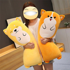Corgi and Shiba Inu Love Huggable Plush Toy Pillows-Soft Toy-Corgi, Dogs, Home Decor, Shiba Inu, Soft Toy, Stuffed Animal-1