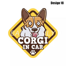 Load image into Gallery viewer, Image of Corgi car sticker in the cutest Corgi in Car loving design 18