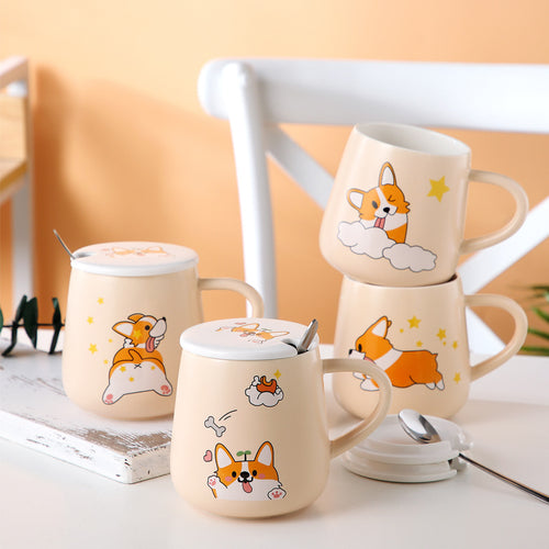 Corgi Love Coffee Mugs-Home Decor-Corgi, Dogs, Home Decor, Mugs-1