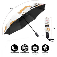 Load image into Gallery viewer, Corgi Love Automatic Umbrella-Accessories-Accessories, Corgi, Dogs, Umbrella-6