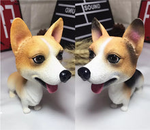 Load image into Gallery viewer, Image of two corgi bobbleheads including Cardigan Welsh Corgi bobblehead and Pembroke Welsh Corgi Bobblehead