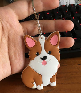 Corgi Love Double-Sided Keychain-Accessories-Accessories, Corgi, Dogs, Keychain-2