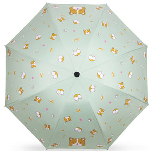 Corgi Love Foldable Parasol Umbrella-Accessories-Accessories, Corgi, Dogs, Umbrella-2