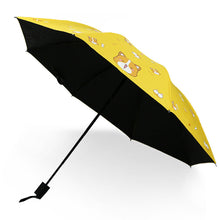 Load image into Gallery viewer, Corgi Love Foldable Parasol Umbrella-Accessories-Accessories, Corgi, Dogs, Umbrella-4