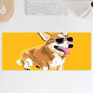 Corgi Love Large Desktop Mousepads-Accessories-Accessories, Corgi, Dogs, Home Decor, Mouse Pad-7