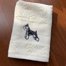 Load image into Gallery viewer, Corgi Love Large Embroidered Cotton Towel - Series 1-Home Decor-Corgi, Dogs, Home Decor, Towel-Schnauzer-21
