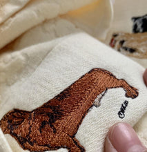 Load image into Gallery viewer, Corgi Love Large Embroidered Cotton Towel - Series 1-Home Decor-Corgi, Dogs, Home Decor, Towel-5