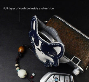 Corgi Love Large Genuine Leather Keychains-Accessories-Accessories, Corgi, Dogs, Keychain-11