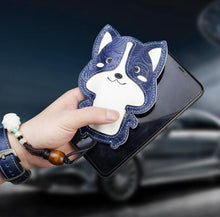 Load image into Gallery viewer, Corgi Love Large Genuine Leather Keychains-Accessories-Accessories, Corgi, Dogs, Keychain-14