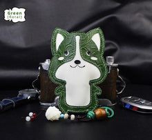 Load image into Gallery viewer, Corgi Love Large Genuine Leather Keychains-Accessories-Accessories, Corgi, Dogs, Keychain-20