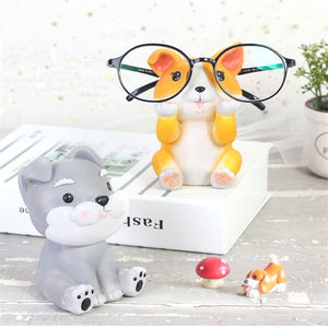 Corgi Love Resin Glasses Holder Figurine-Home Decor-Corgi, Dogs, Figurines, Glasses Holder, Home Decor-1