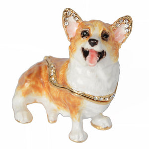 Corgi Love Small Jewellery Box-Dog Themed Jewellery-Bathroom Decor, Corgi, Dogs, Home Decor, Jewellery, Jewellery Box-2