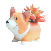 Load image into Gallery viewer, Corgi with Flower Watering Can Succulent Plants Flower Pot-Home Decor-Corgi, Dogs, Flower Pot, Home Decor-Corgi - Sitting-4