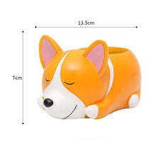 Load image into Gallery viewer, Corgi with Flower Watering Can Succulent Plants Flower Pot-Home Decor-Corgi, Dogs, Flower Pot, Home Decor-Corgi - Sleeping-5