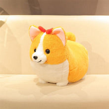 Load image into Gallery viewer, Corgis in a Row Stuffed Animal Plush Toys (Small to Giant Size)Soft ToySmallGirl Corgi with Bow