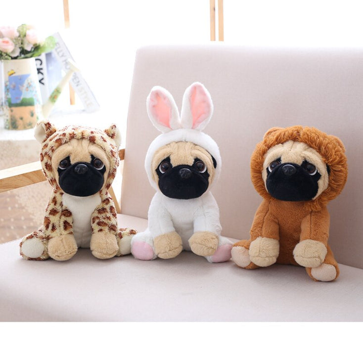 Costume Party Pugs Stuffed Animal Plush Toy-Soft Toy-Dogs, Home Decor, Pug, Soft Toy, Stuffed Animal-13