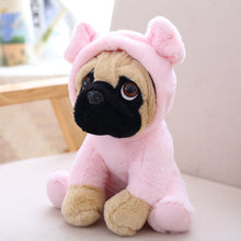 Load image into Gallery viewer, image of a pug stuffed animal stuffed toy -pink rabbit