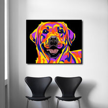 Load image into Gallery viewer, Crayon Etching Labrador Canvas Print Poster-Home Decor-Dogs, Home Decor, Labrador, Poster-20” x 24” inches or 50 x 60 cm-2