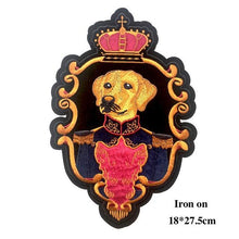 Load image into Gallery viewer, Crown Labrador Embroidered Sew On PatchApparelIron On