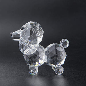 Image of a crystal dachshund figurine