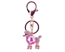 Load image into Gallery viewer, Crystal Heart Poodle Stone-Studded Keychains-Accessories-Accessories, Dogs, Keychain, Poodle-6