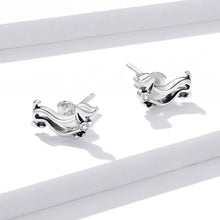 Load image into Gallery viewer, image of two dachshund earrings made with sterling silver