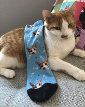 Load image into Gallery viewer, Custom Cat Socks - Personalized Cat Gifts for Cat Lovers-Accessories, Cats, Personalized Dog Gifts, Socks-4