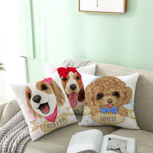 Load image into Gallery viewer, Cute as Candy Beagle Cushion CoversCushion Cover