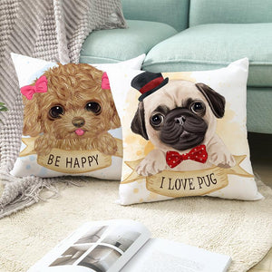 Cute as Candy Toy Poodle Cushion CoversCushion Cover