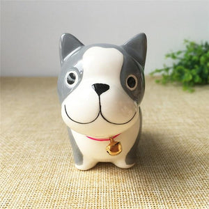 Cute Ceramic Car Dashboard / Office Desk Ornament for Dog LoversHome DecorEnglish Bulldog