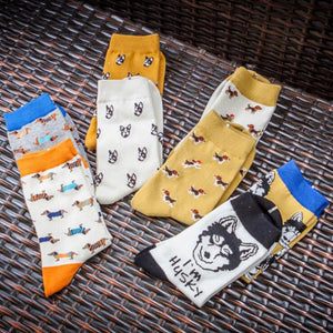 Cute Doggo Pattern Socks - 2 PairsSocks