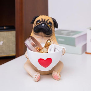 Cutest and Most Helpful Pugs Desktop Ornaments-Home Decor-Bathroom Decor, Dogs, Home Decor, Pug, Statue-Medium-2