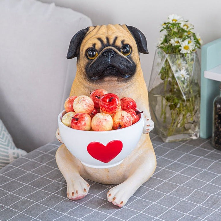 Cutest and Most Helpful Pugs Desktop Ornaments-Home Decor-Bathroom Decor, Dogs, Home Decor, Pug, Statue-Large-3