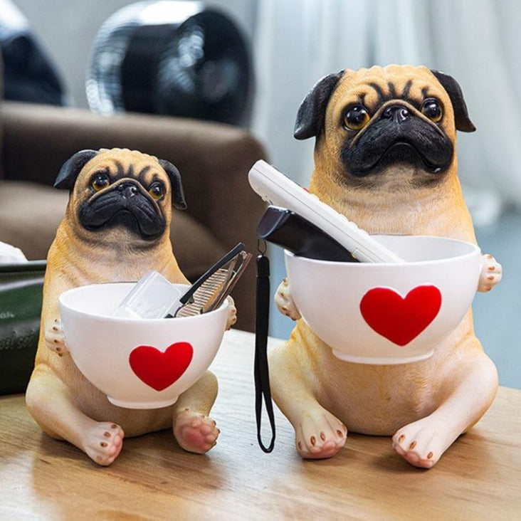 Cutest and Most Helpful Pugs Desktop Ornaments-Home Decor-Bathroom Decor, Dogs, Home Decor, Pug, Statue-1