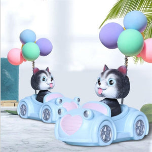Cutest Balloon Car Husky BobbleheadCar Accessories